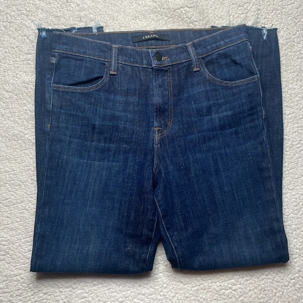 J Brand Alana High Rise Crop Dark Wash Size 29 Ankle